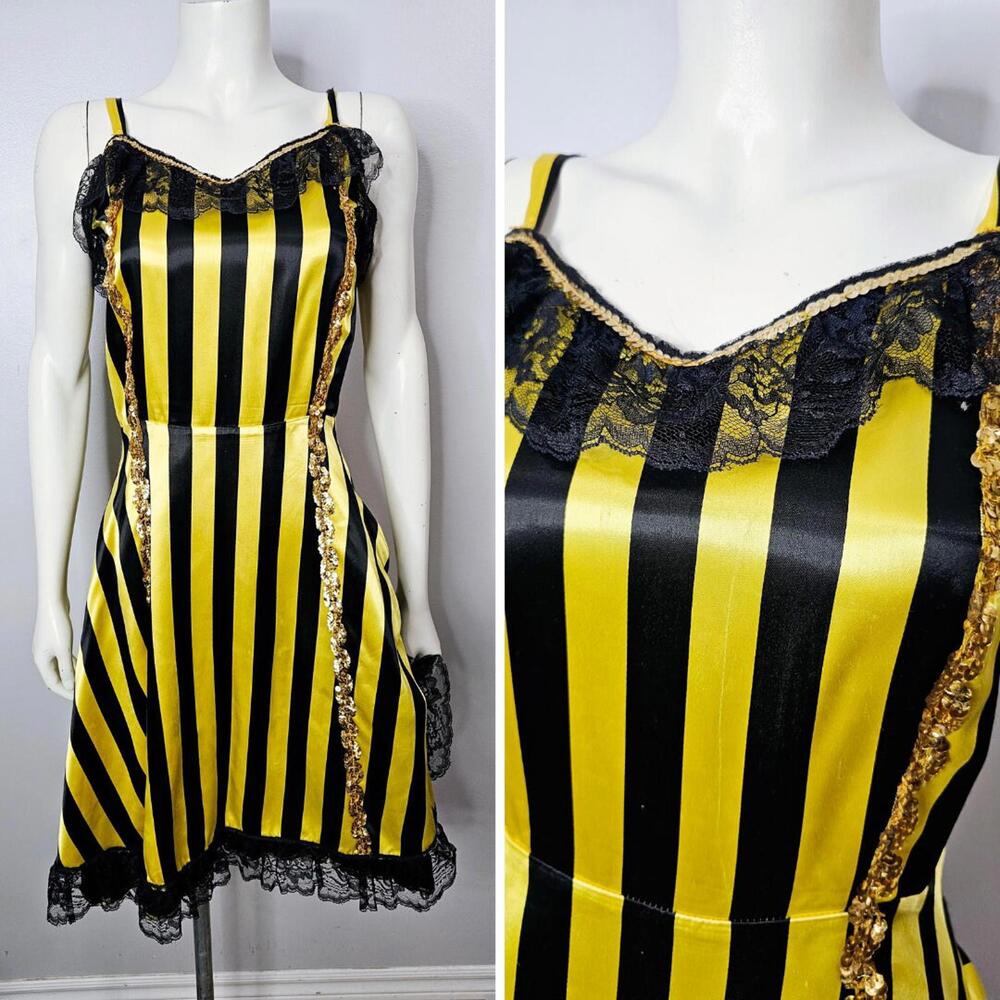 Vintage Burlesque Dancer Halloween Costume